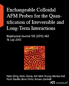 Exchangeable Colloidal AFM Probes for the Quantification of Irreversible and Long-Term Interactions